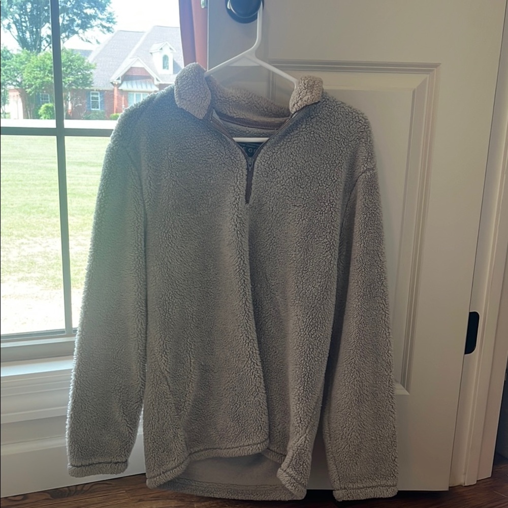 True Grit Gray Zip Up Sweater